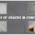 Types of cracks in concrete